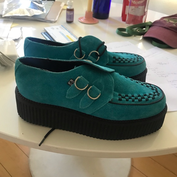 Shoes Blue Velvet Creepers Poshmark
